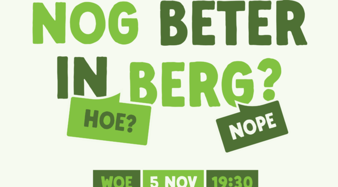 Dorpsbijeenkomst Berg en Terblijt – 5 november